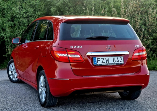 Mercedes-Benz Klasa B cena 35900 przebieg: 279821, rok produkcji 2013 z Orzesze małe 326